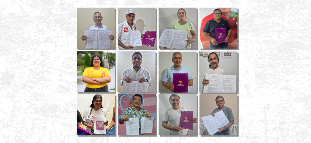 Candidaturas que firmaron la agenda